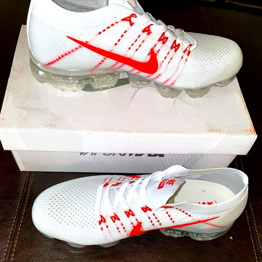 Nike air vapor max flyknit white/red